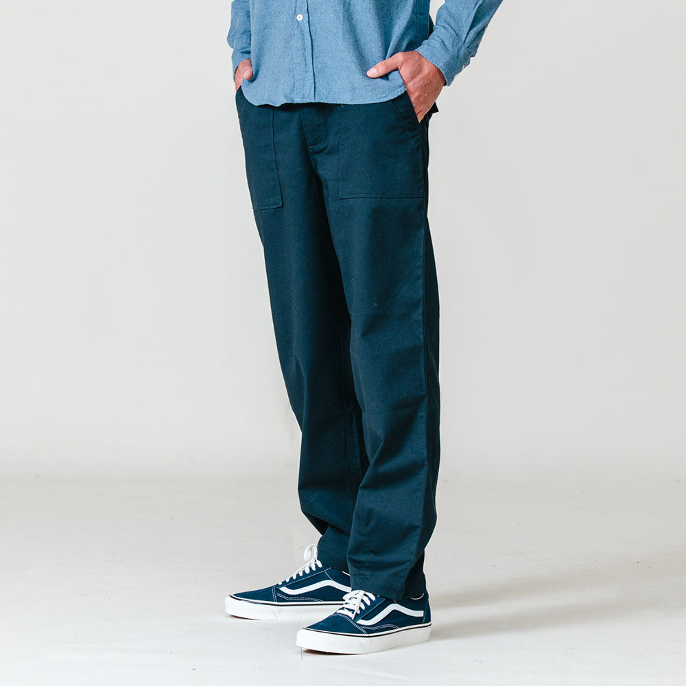 Universal Works Fatigue Pant In Navy Twill