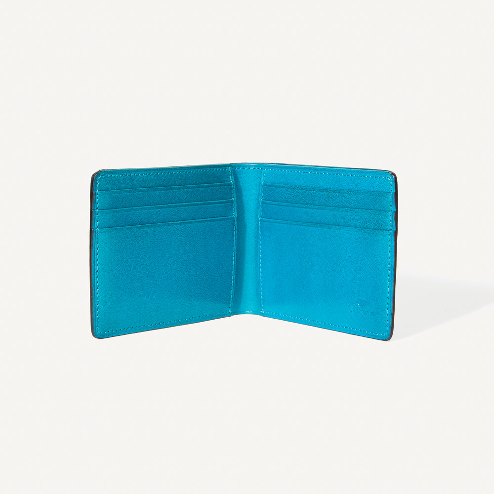 Il Bussetto Blue Bi Fold Wallet